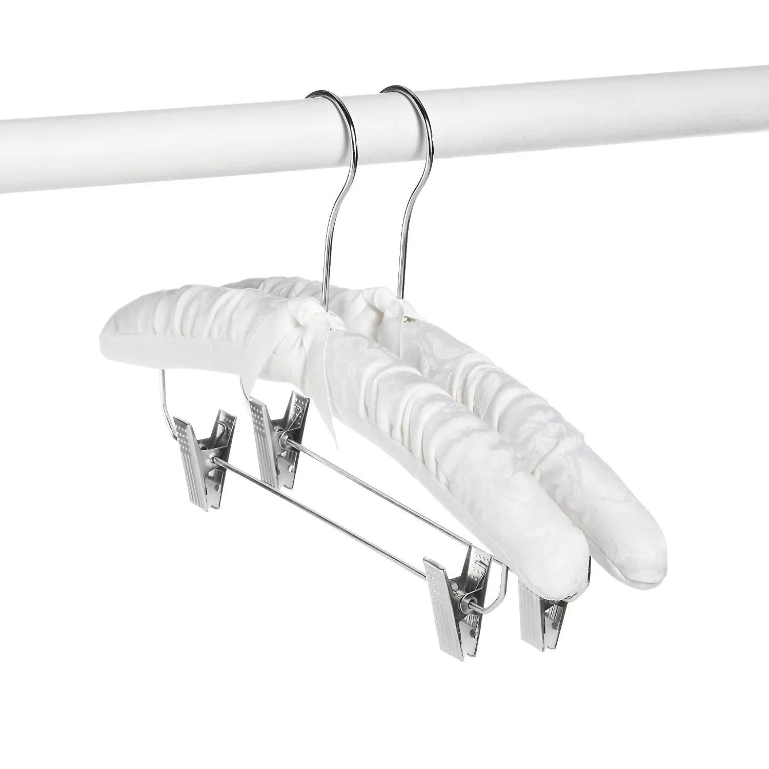 Cheap Victoria Secret White Satin Padded Clothes Hangers, find Victoria