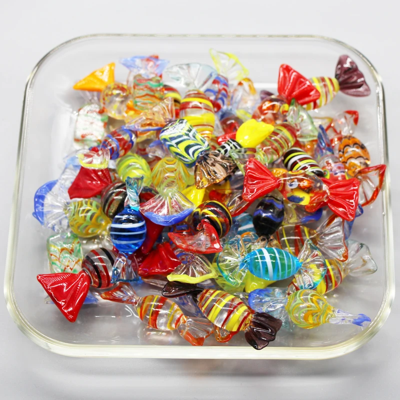 Mixed Lampwork Christmas Glass Sweet Candy For Decoration  Buy Glass