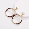 Double Hoop Wrapped Gold Matt Circle Earrings