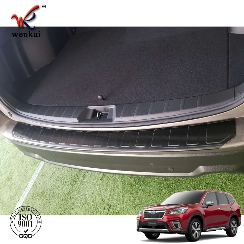 Black titanium Rear Bumper Protector Guard Trim For VW Teramont Atlas 2017-2018