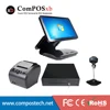 Factory direct sale double touch pos system computer terminal touch pos machine piano paint surface with accessories