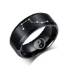 Europe and America small adorn article New men's rings The big dipper titanium steel ring YSS449