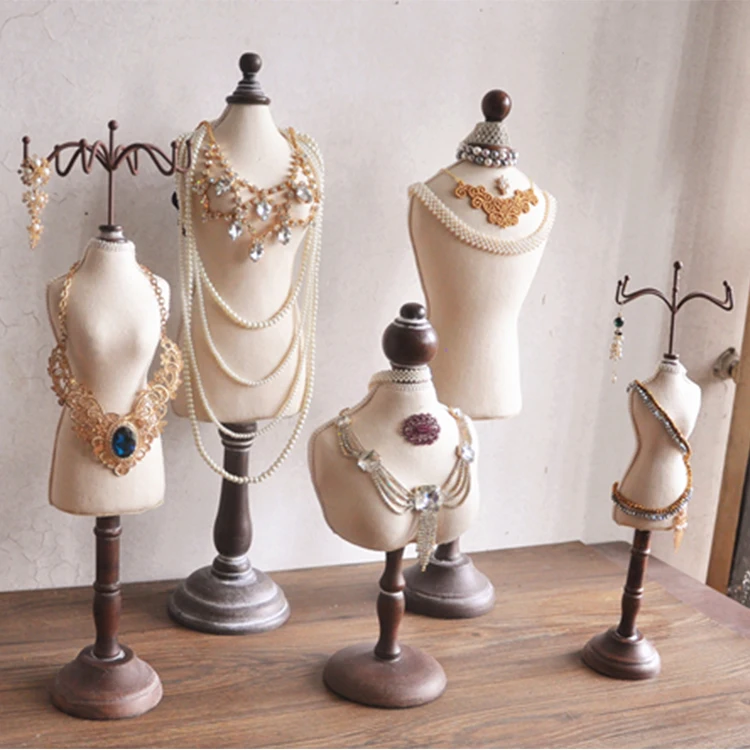 Wooden Jewellery Mannequin,Jewellery Holder For Displaying Necklaces