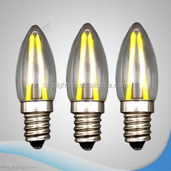 220V clear glass T22 led light warm white fridge bulb E14 2w