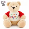Happy Everyday Sublimation Teddy Bear T shirt Wholesale Custom Printing LOGO Stuffed Animal Soft Plush Kids Toy Large Teddy Bear