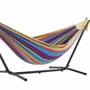 New Design Durable Adjustable Cotton Fabric Patio Hammock With Stand