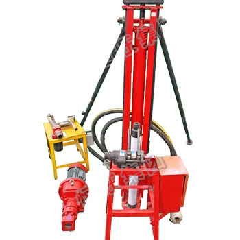 Small Water Well Or Rock Digging Machine  Wheeled Bore Well Drilling 