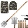 Outdoor Survival Tactical Multi functional Digging Shovel Set