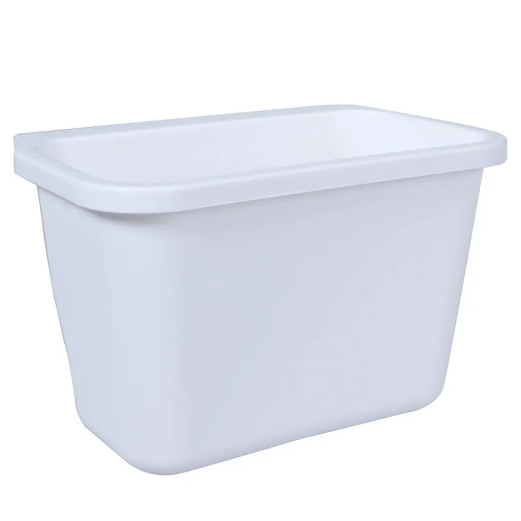 WMSTUDIO Slim Open Recycler Trash Can,Hanging Standing Kitchen Waste Bin Dustbin Scrap Storage Box White