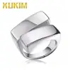 XMR145 Xukim Fashion Jewelry Signet Ring for Men High Polished 316L Stainless Steel Band Biker Ring