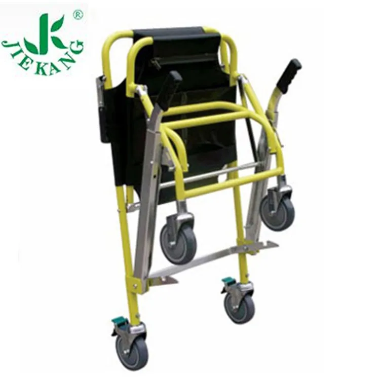 Jiekang Directly Sell Trolley Evacuation Foldaway Wheelchair Stair Chair Stretcher Ce 1 YEAR Manual Online Technical Support
