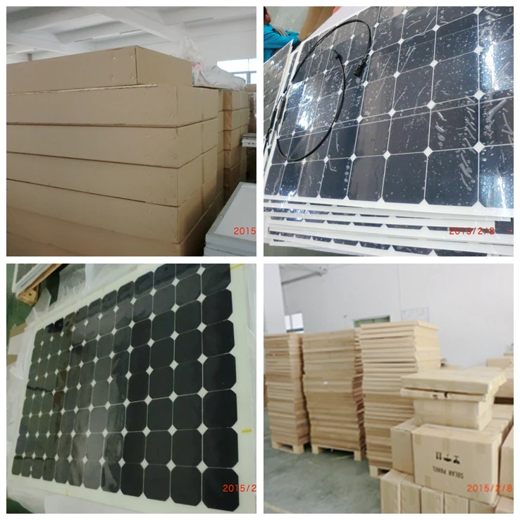 Super High Efficiency 85W Flexible Solar Panel For Motorhome Solar Panel Kit