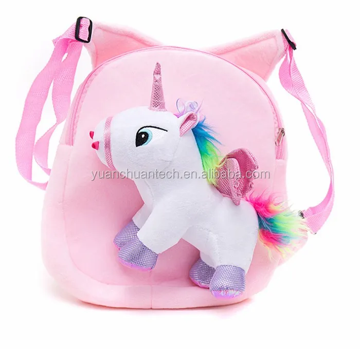 unicorn plush bag