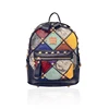 RY13902017 Spring New Small Women Backpacks Rivet Patchwork School Bag Panelled brand designer Fashion ladies back Bag for girls