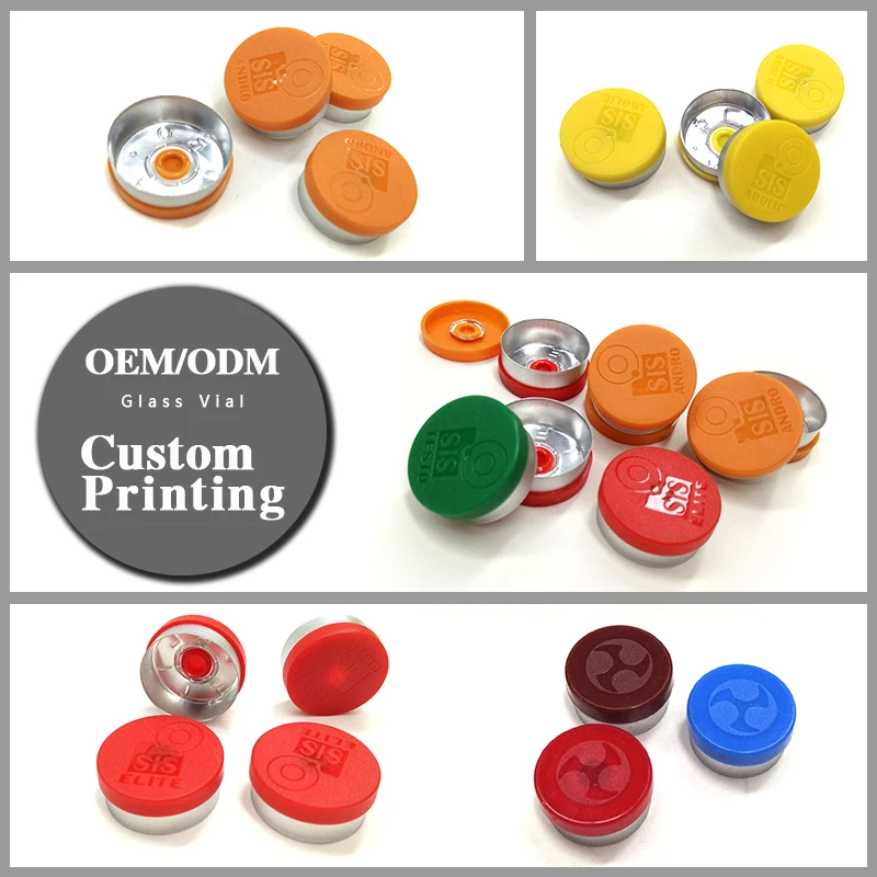 red flip off vial caps 20mm tear off cap for medicine vial