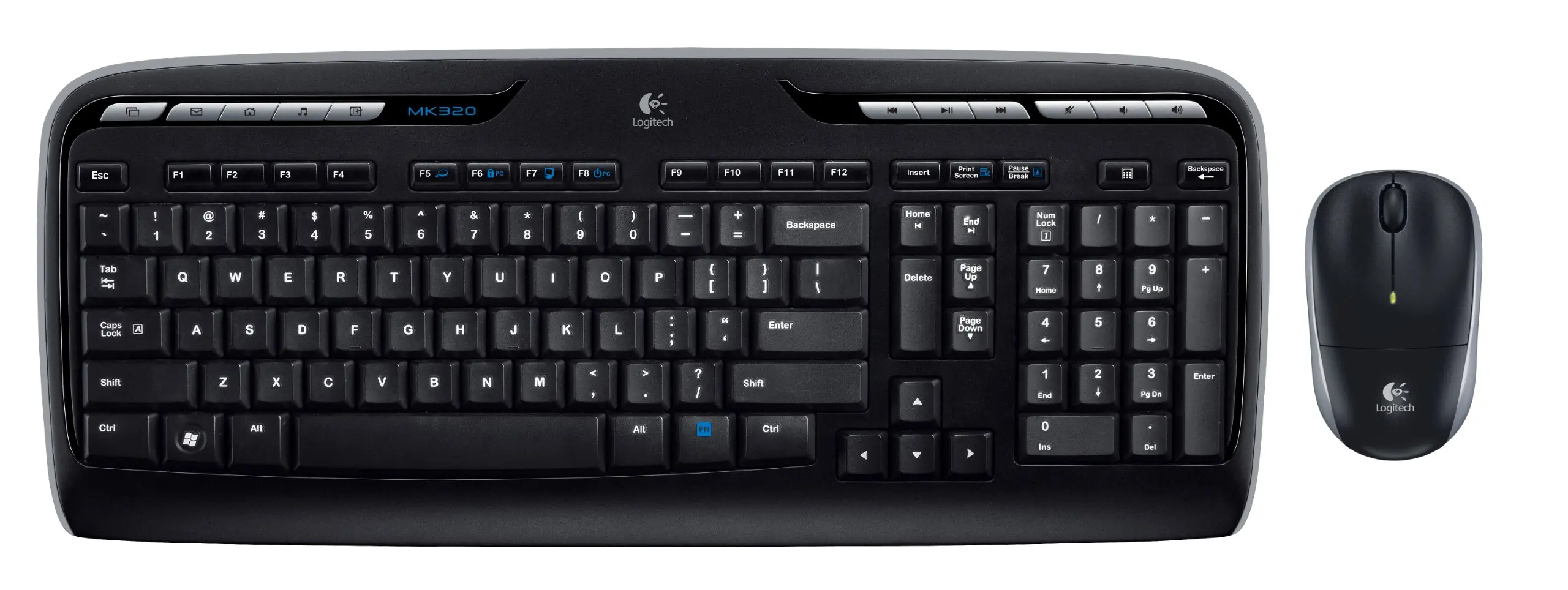 Logitech mk320 клавиатура как подключить