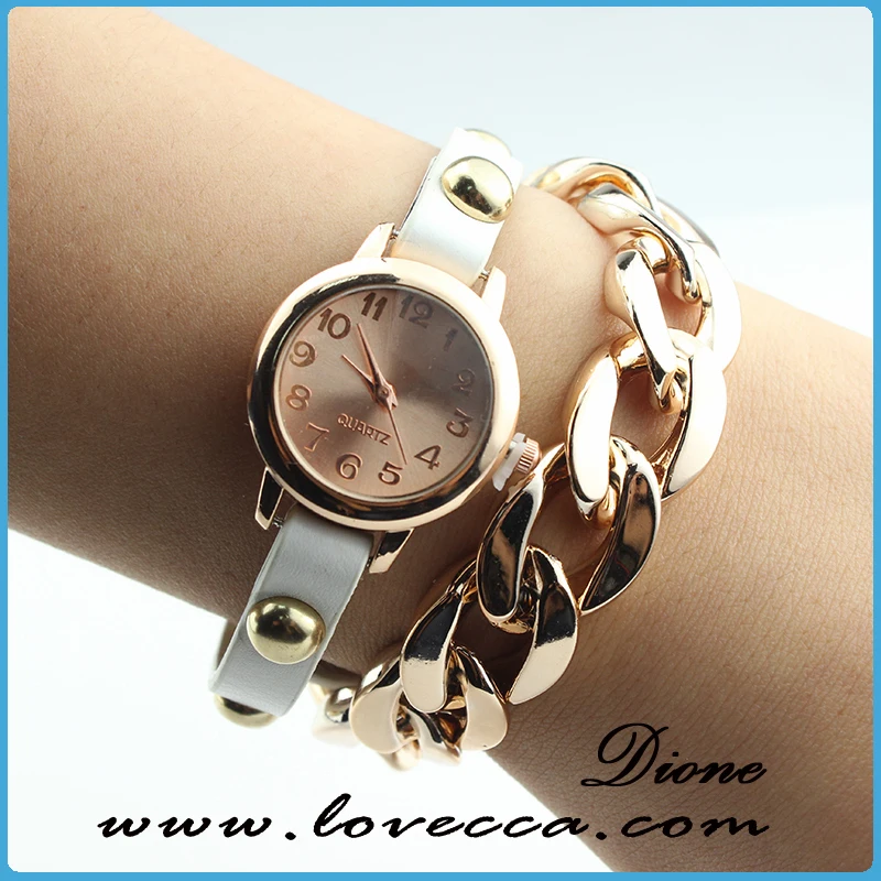 Barato para mujer vintage reloj de cuero, cuerda trenzada Barato para mujer vintage reloj de cuero, cuerda trenzada