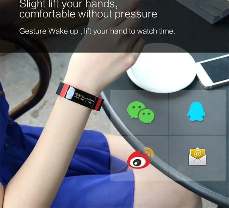 Heart rate moniter activity tracking slepp monitor call notification message notification sedentary alarm SMA band