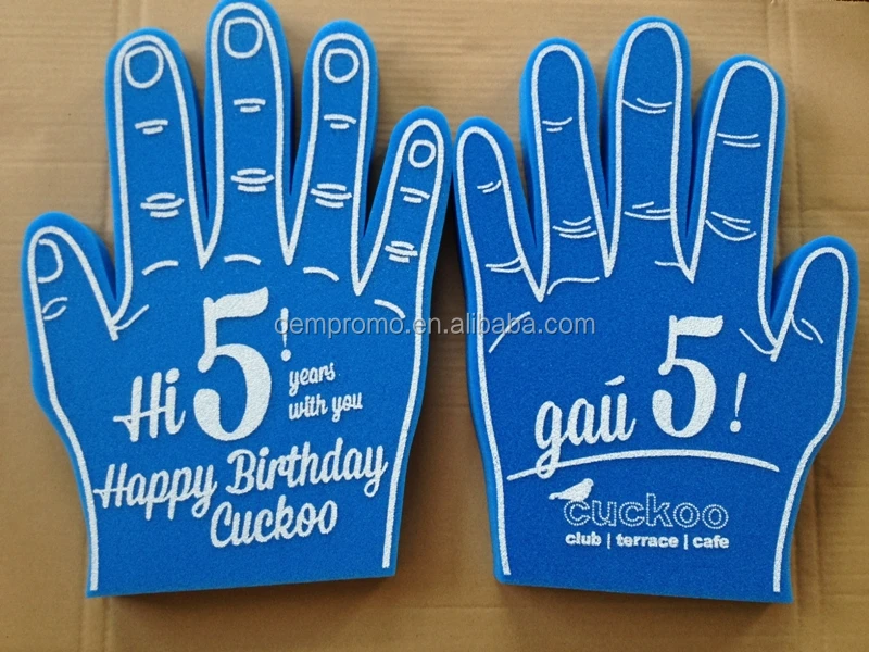 Promotional Customize Sponge Cheering Foam Hand Popular Promotional
