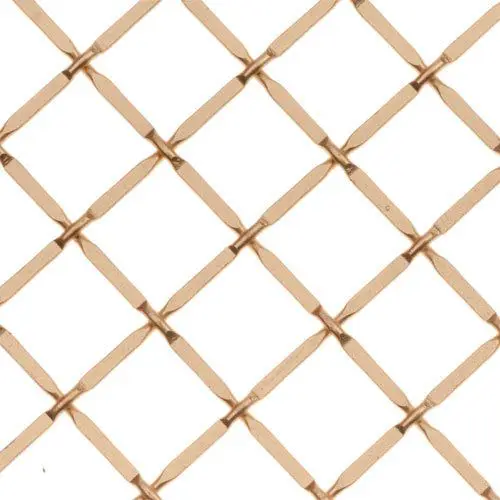 Bronze Crimped Architectural Building Wire Mesh Stainless Steel