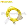 H70137 Yellow Jacket 06-PT661202 12/3 Heavy-Duty 15-Amp SJTW Contractor Extension Cord with Lighted Power Block, 2-Feet