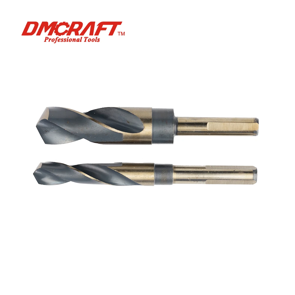 1-25/32 Drill Bit HSS Reduced Shank Drill Bit - Size 1-25/32, 3/4 Shank, Black Oxide, 6 Overall Length 3/4 Inch Shank Drill
