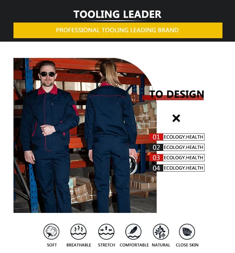 Wholesale Customized Automobile Maintenance Work Clothes Labour Suit