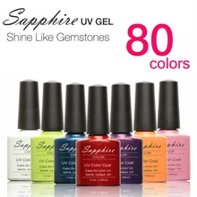 Color No1 31 Brand Nail Art Sapphire Nail Gel 80 Fashion Colors UV Gel Polish