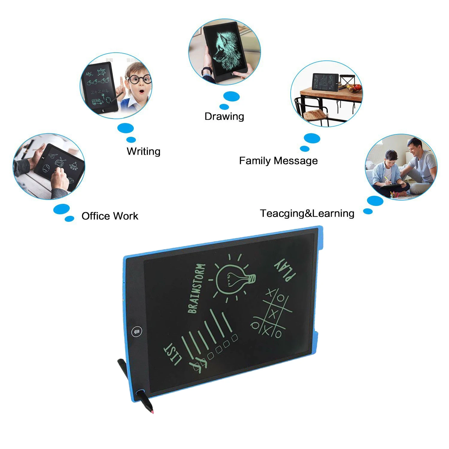 Drawing Toys 8.5 Inch LCD Writing Tablet Erase Drawing Memo Pad Electronic Paperless LCD Writing Board