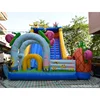 Cheap 0.55mm PVC Material Inflatable Slide , Sponge Bob Themed Amusement Park Inflatable Slide