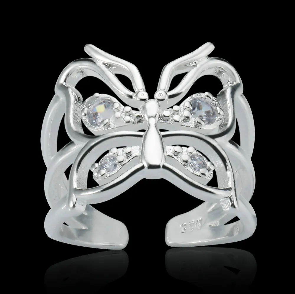 Magnificent Women's Fashion 925 Sterling Silver Hollow Butterfly