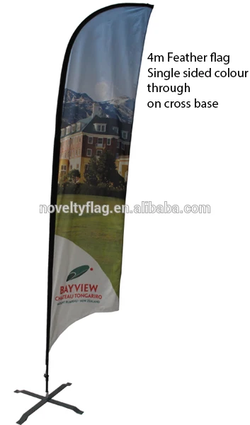 Printed Advertising Beach Flag Medium 320cm double sided delivery 