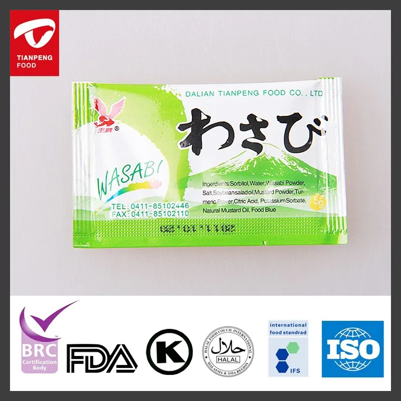 Chilli 2.5g Wasabi Paste With 18 Months Shelf Life Buy 2.5g Wasabi