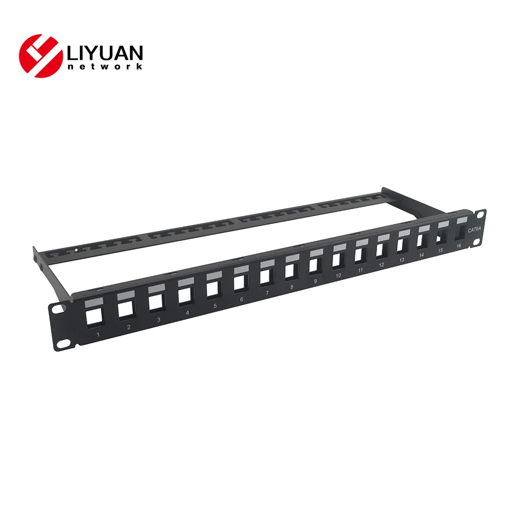 16 port patch panel wall mount