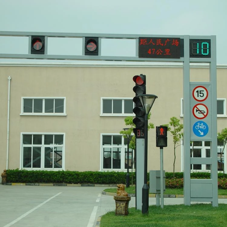 Hot Dip Galvanized Telescopic Traffic Light Pole for Road