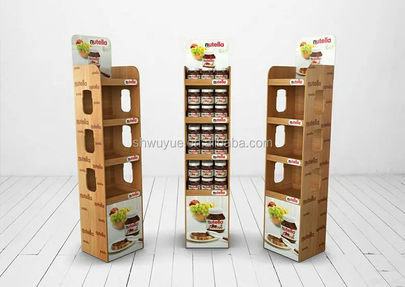 Supermarket Bamboo Candy Display Shelf Jam Display Shelf Wyh19011039
