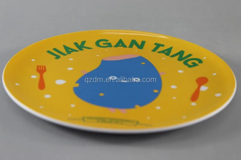 kid's Melamine Serving Plate ,Custom Print