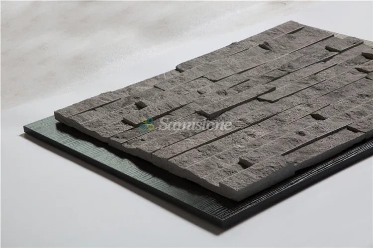 Samistone Stone Wall Cladding Blue Limestone Decorative Outdoor Stone Wall Tiles