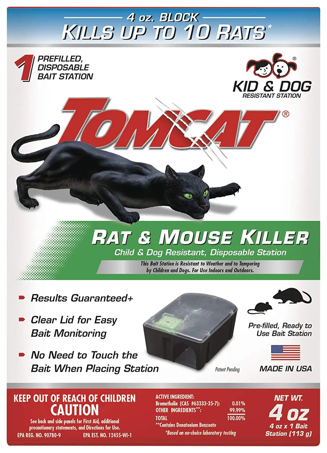 Tomcat 0370510 Tier 1 Disposable Rat & Mouse Bait Station