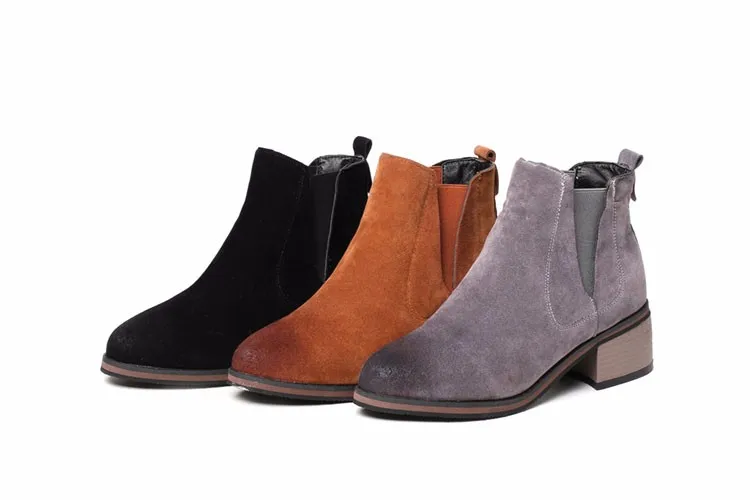 bota chelsea cinza