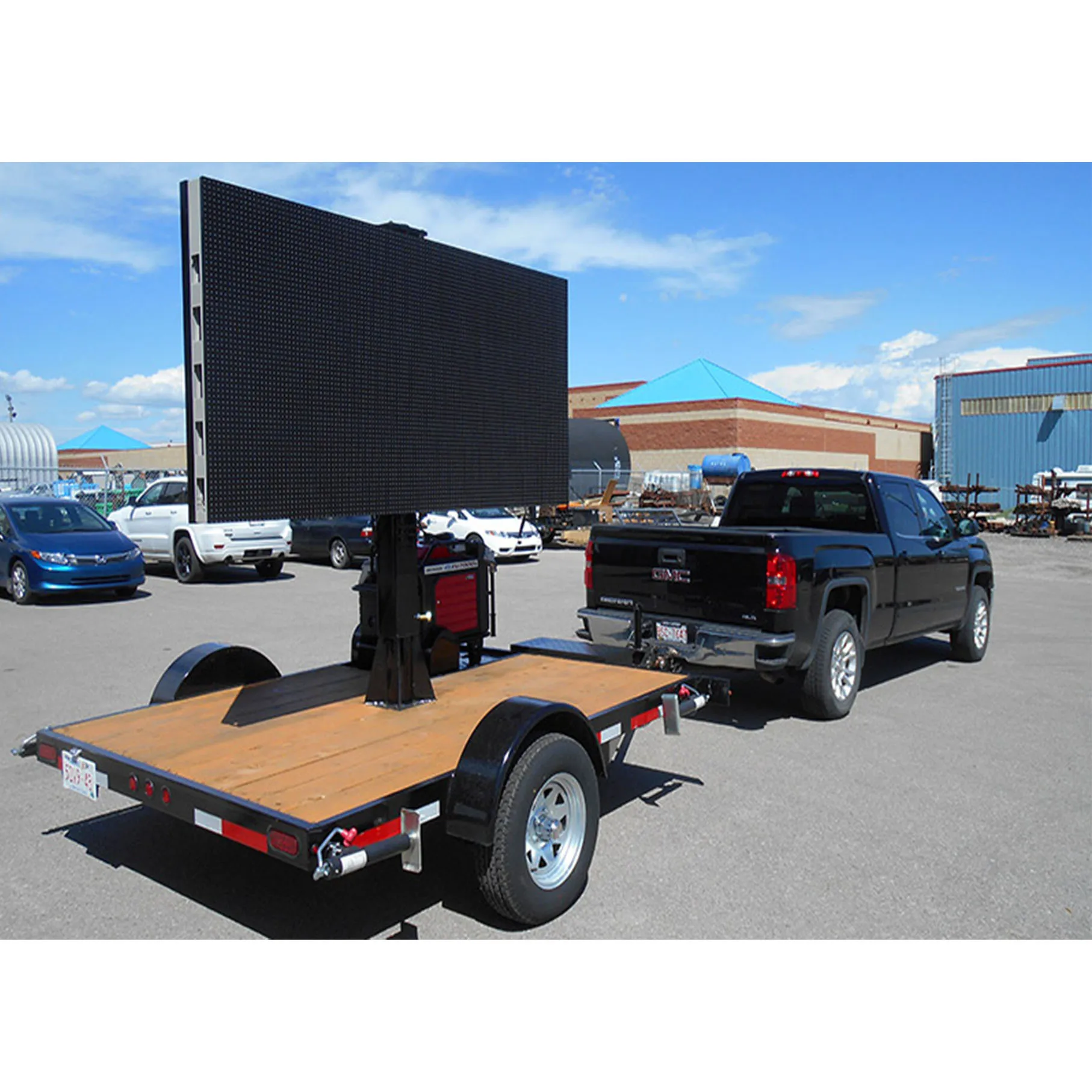 Outdoor P4 Led  Screen Mobile  Led  Billboard  Trailer  For 