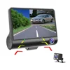 4" 1080P Three Lens Car DVR Dash Cam Camera Camcorder Support G-sensor/Motion Detection/Loop Recording/Parking Monitor