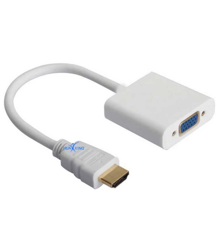1080p Vga Female To Hdmi Male Video Adapter Cable Converter With 3.5mm