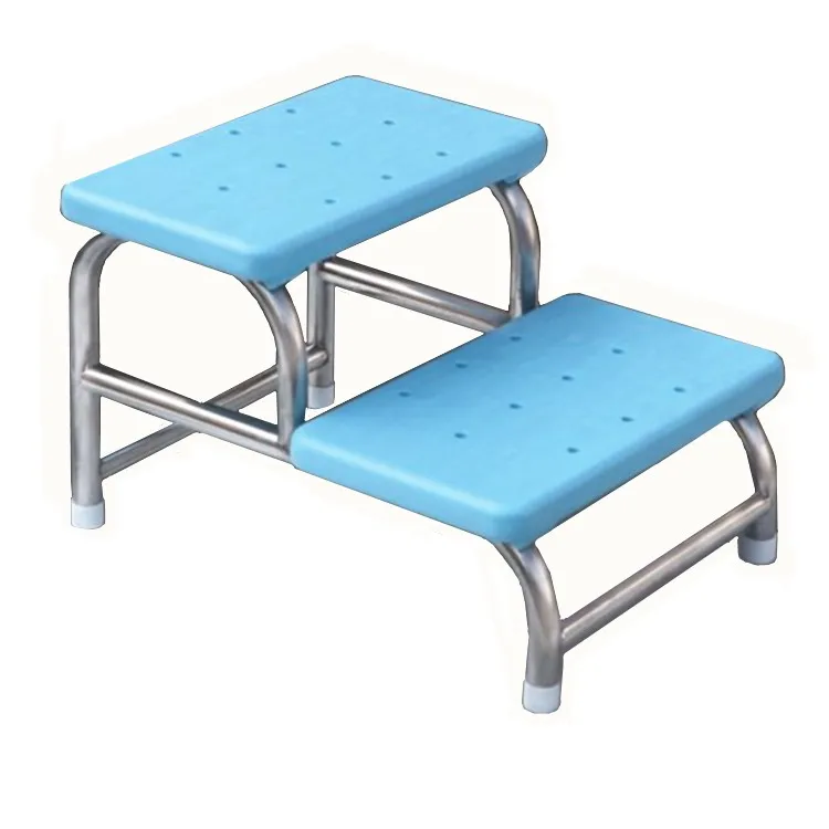 Aenss001hospital Stainless Steel Foot Two Step Stool Buy Foot Two
