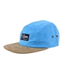 high quality promotional check pattern classic custom blank corduroy 5 panel cap with woven label
