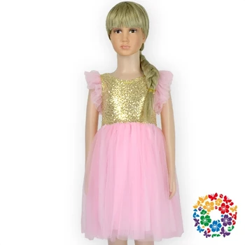 pink sequin dress kids