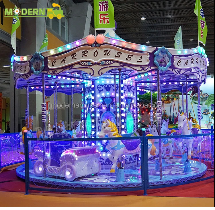 Factory direct playground attractive amusement park rides luxury carousel merry go round