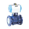 Q641TC WCB double flanged ceramic seat ball valve