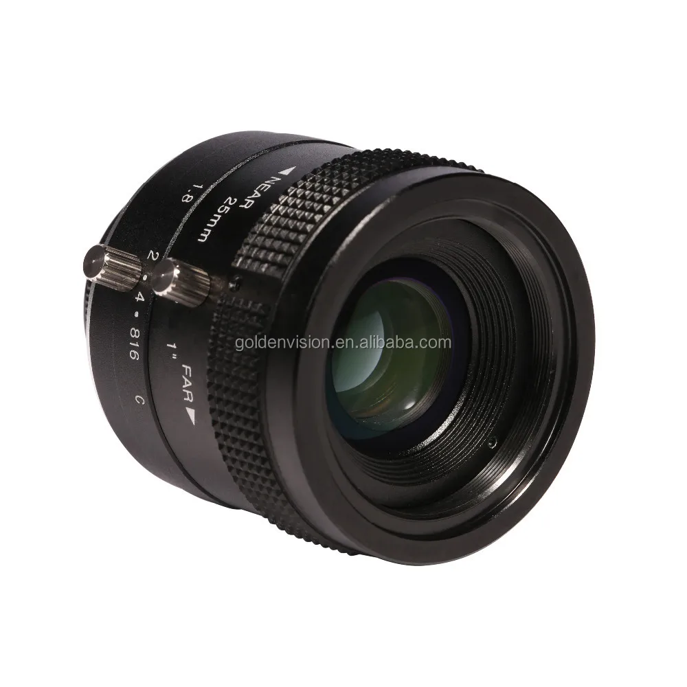 Cctv Lens 1'' 25mm F1.8 Cctv Camera Lens Manual Zoom Manual Focal Cmos