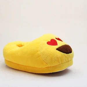 funny plush emoji shoes for women